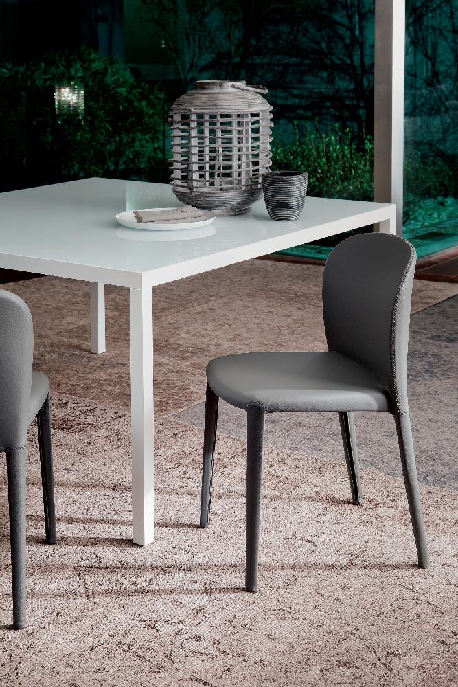 Cattelan Daisy Chair - Modern Accent Chair for Living Room, Dining Room & Office - Stylish Mid-Century Design with Upholstered Seat & Metal Legs - Perfect for Home Decor & Workspace