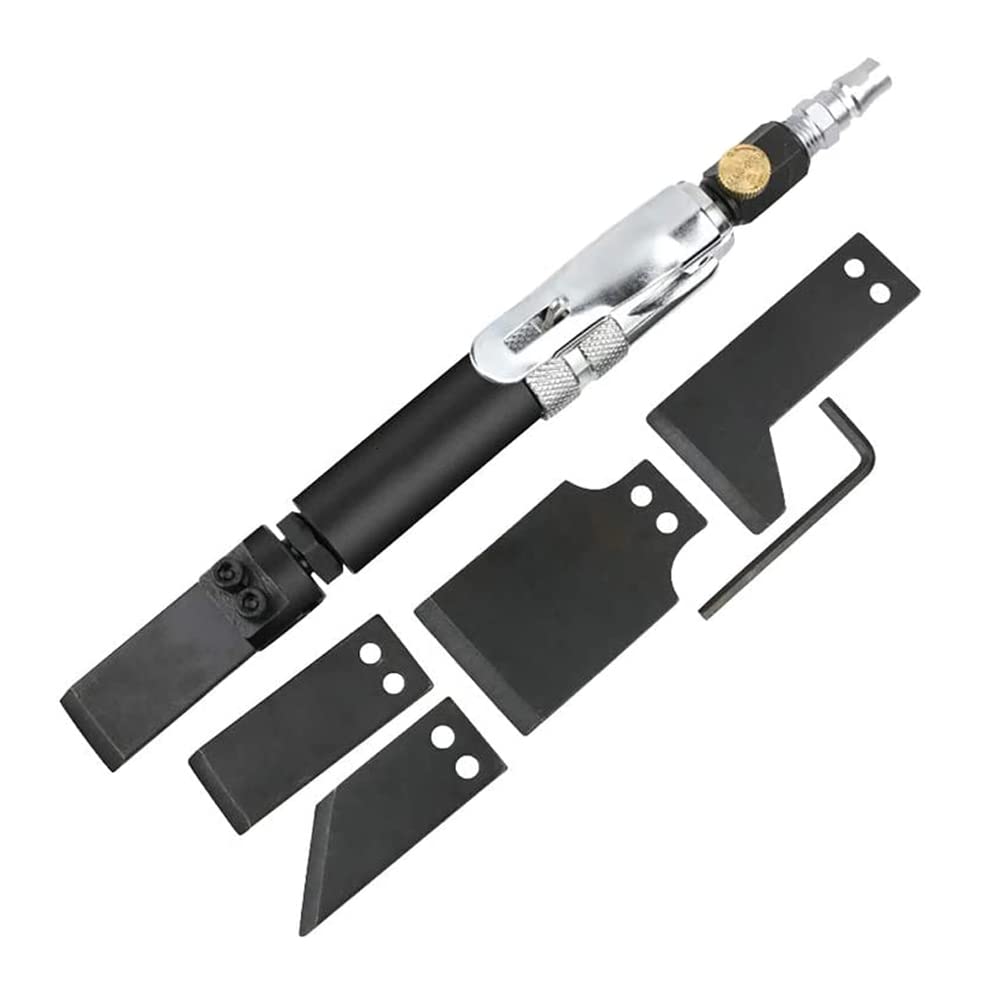 Mini Air Knife Shovel Chisel - Industrial Welding Deburring & Rust Removal Pneumatic Tool Set (3500 RPM) for Metalworking, Auto Repair & DIY Projects