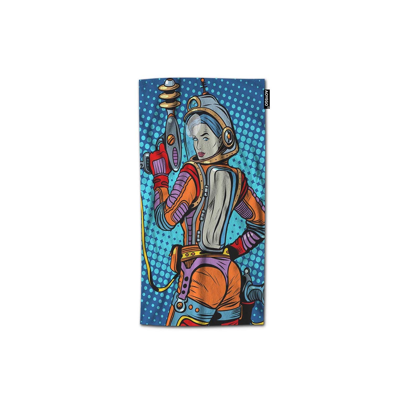 Premium 30x15 Inch Soft Polyester-Microfiber Hand Towel - Space Girl Astronaut Science Fiction Design for Kitchen, Bathroom & Decorative Use | Lightweight, Absorbent & Durable