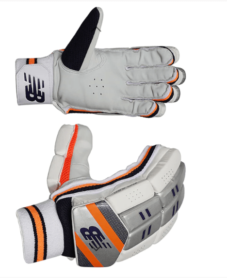 New Balance DC580 Cricket Batting Gloves - Premium Leather Protection for Cricket Players - Perfect for Practice & Match Play