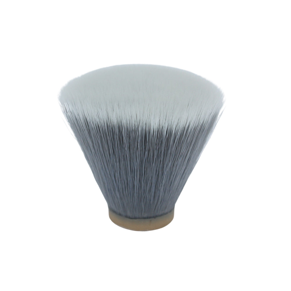 28mm SilkSmoke™ Synthetic Knot Fan/FlatTop Hybrid Makeup Brush - Professional Foundation & Powder Application for Flawless Makeup Looks