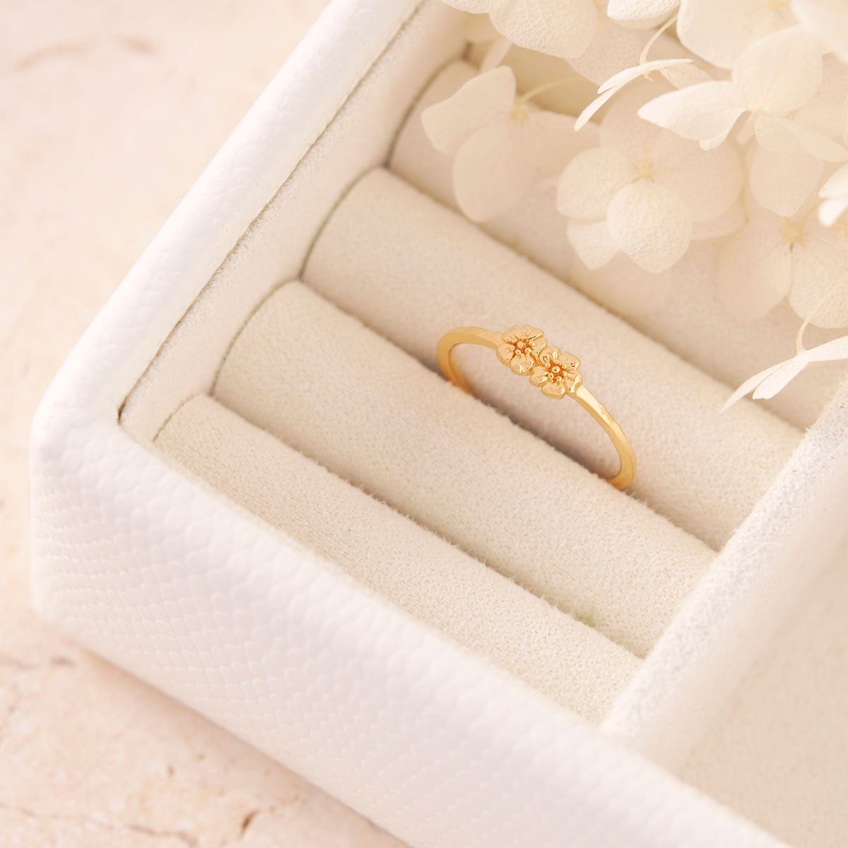 Dioscuri Gold Ring for Women - Elegant 18K Gold Plated Fashion Jewelry - Perfect for Weddings, Anniversaries & Special Occasions