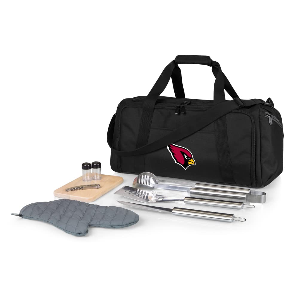 NFL BBQ Kit & Cooler Tote with Grill Tools and Picnic Accessories - Perfect for Tailgating, Backyard BBQs, and Outdoor Parties
