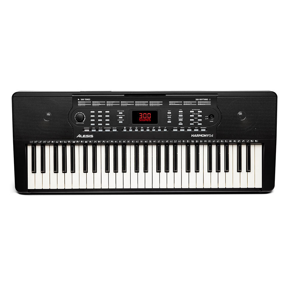 Alesis 54-Key Electric Keyboard with Built-in Speakers & Microphone - Perfect for Beginners, Home Practice & Music Studio Recording