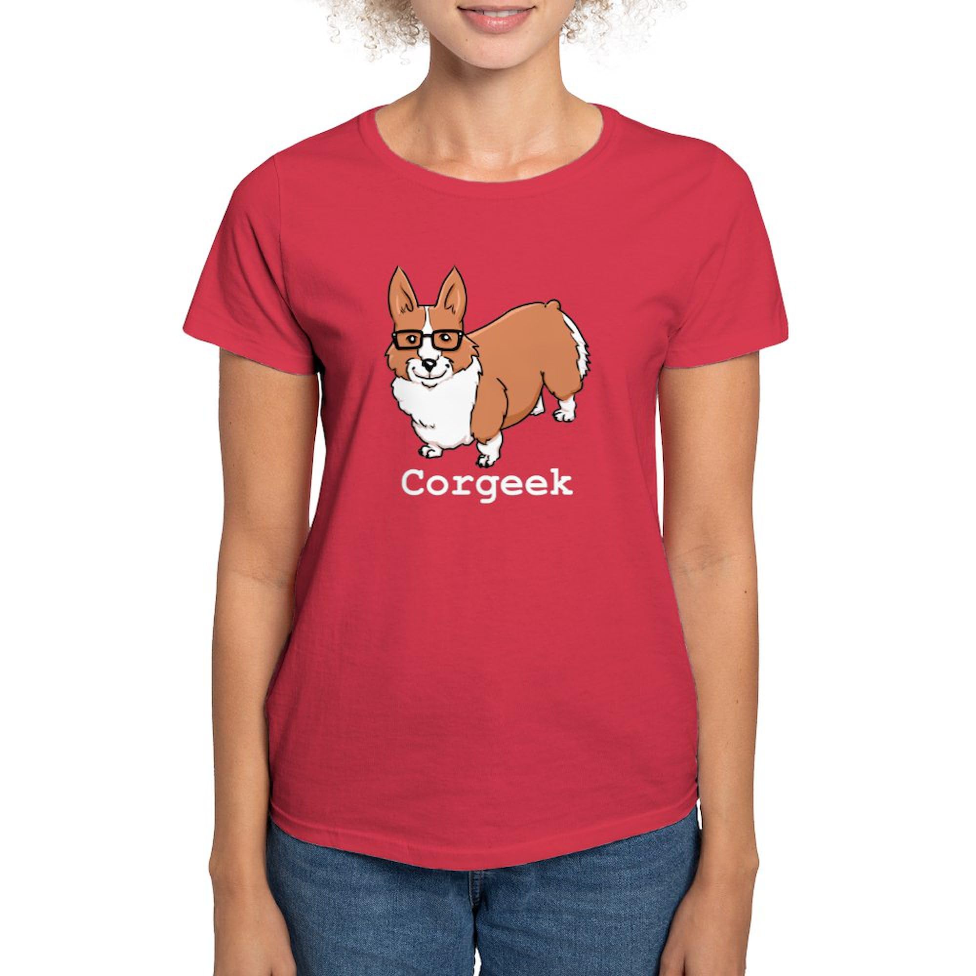 Corgeek Women's Dark Cotton T-Shirt - Soft & Comfortable Casual Tee for Everyday Wear | Perfect for Outfits, Lounge, Workouts & Street Style