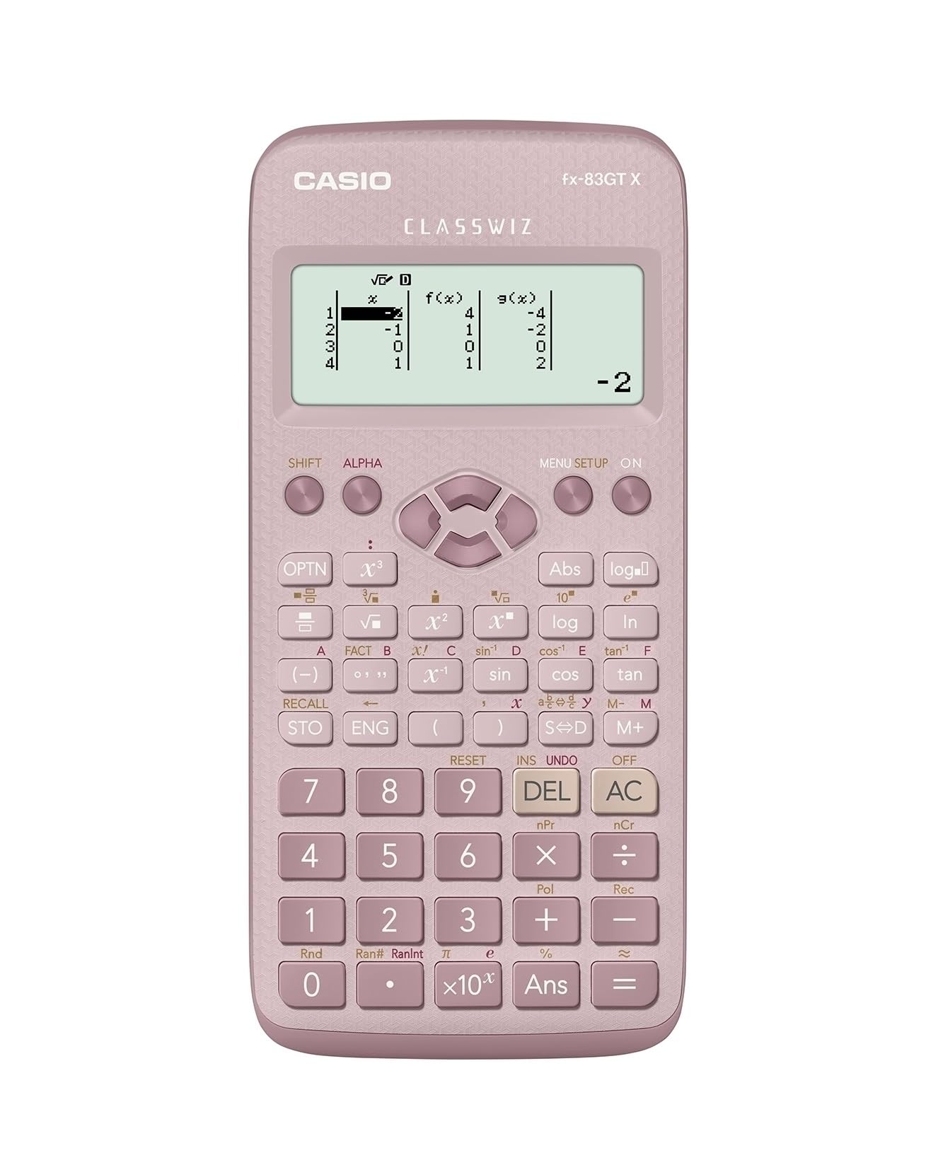 Casio FX-83GTX Scientific Calculator - Pink | Ideal for High School & College Math, Science & Engineering Classes