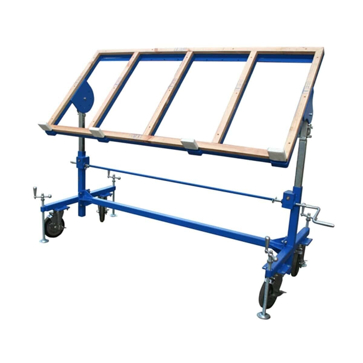 Aardwolf Adjustable Height Work Table - Ergonomic Standing Desk for Home Office, Workshop & Crafting - Heavy Duty Workbench with Wheels for Easy Mobility