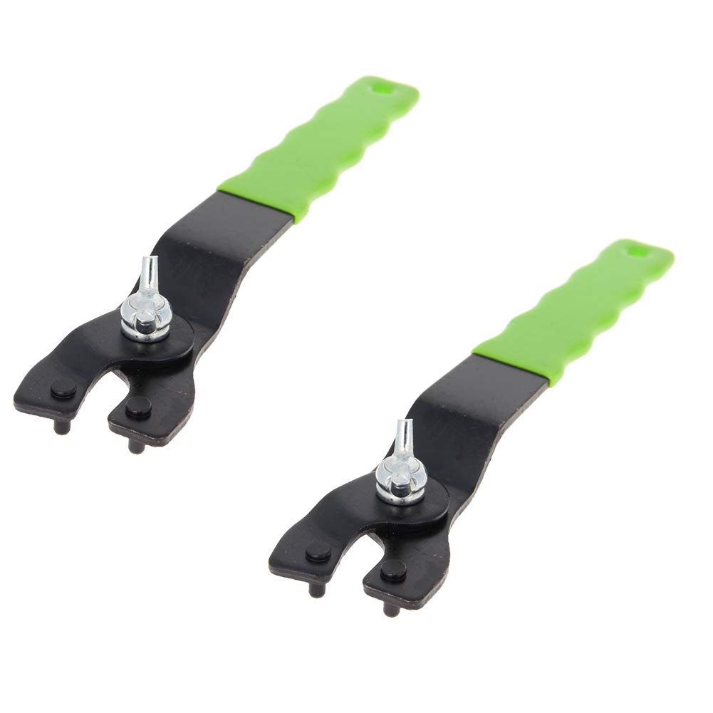 Utoolmart 12-47mm Adjustable Angle Grinder Wrench - 2-Piece Lock Nut Spanner Set for Grinder Maintenance & Metal Cutting | Perfect for DIY Projects & Professional Metalworking