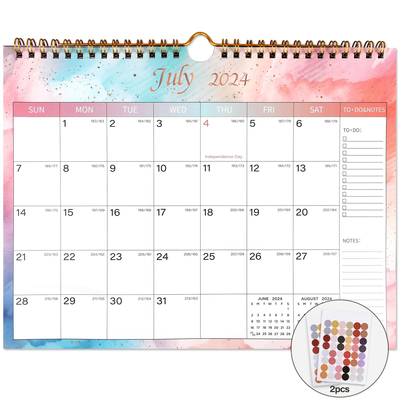 2024-2025 Wall Calendar with Thick Paper - 18 Months from July 2024 to December 2025, 11