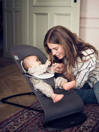BabyBjorn Bouncer Balance Soft - Premium Cotton & Jersey Baby Bouncer Seat for Newborns to Toddlers - Perfect for Soothing, Playtime & Hands-Free Parenting at Home