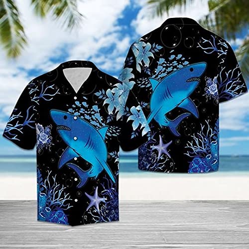 Men's Tropical Cow Print Hawaiian Shirt - Short Sleeve Summer Button Down Shirt for Beach, Luau & Vacation | Series 177
