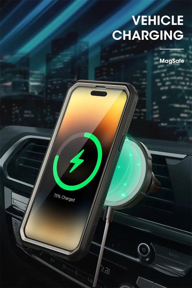 iPhone 15 Pro SUPCASE UB Pro Mag Full Body Protective Case with Magnetic Compatibility - Perfect for Outdoor Adventures, Work & Daily Use
