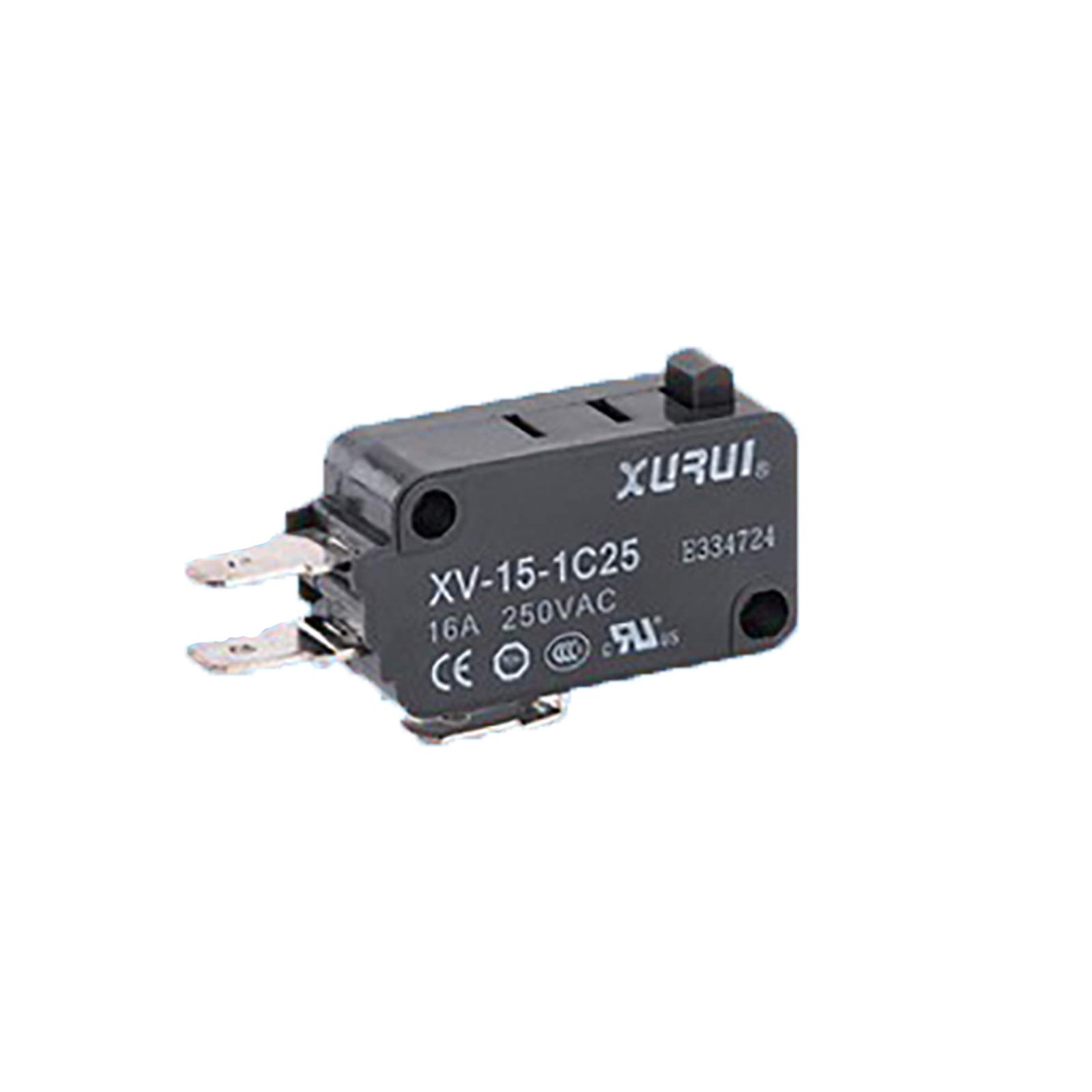 XV-15-1C25 SPST NC Microwave Door Switch - Replacement Micro Switch with Plunger (NC/NO) for Microwave Oven Repair & Appliance Maintenance
