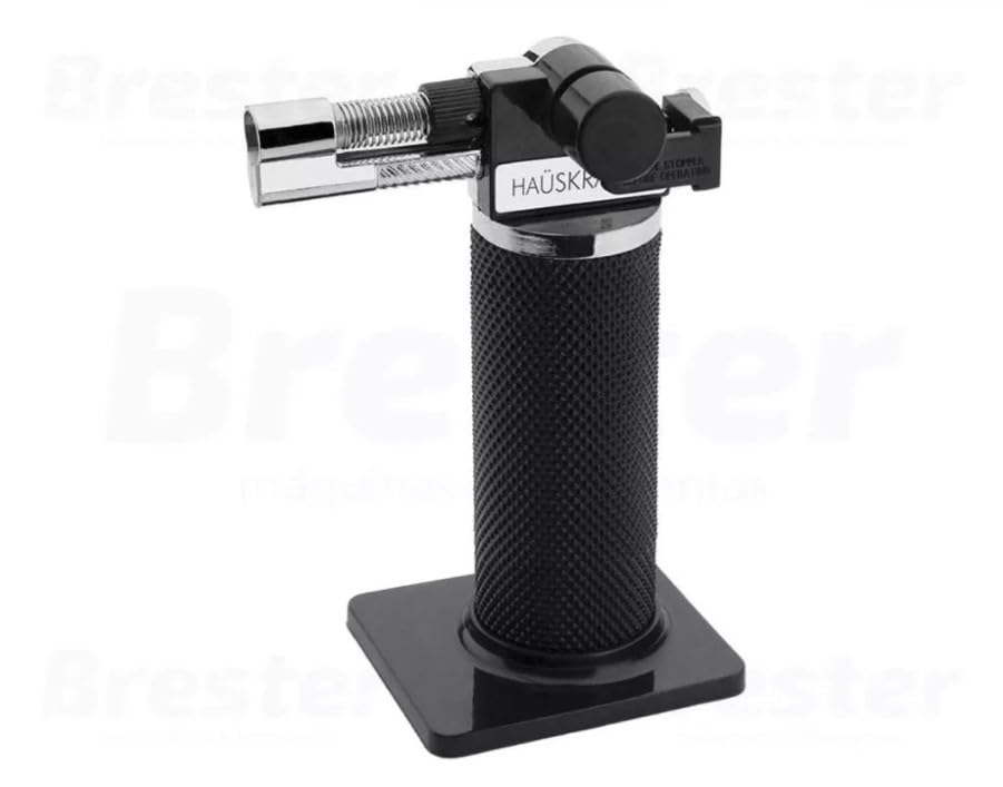 Professional Adjustable Gourmet Kitchen Torch - Haüskift Culinary Blowtorch for Crème Brûlée, Desserts, BBQ & Cooking