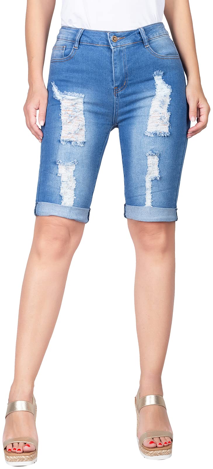 2LUV Women's Stretchy Skinny Jeans with Pockets - Comfortable Slim Fit Denim Pants for Casual Wear, Work & Everyday Outfits