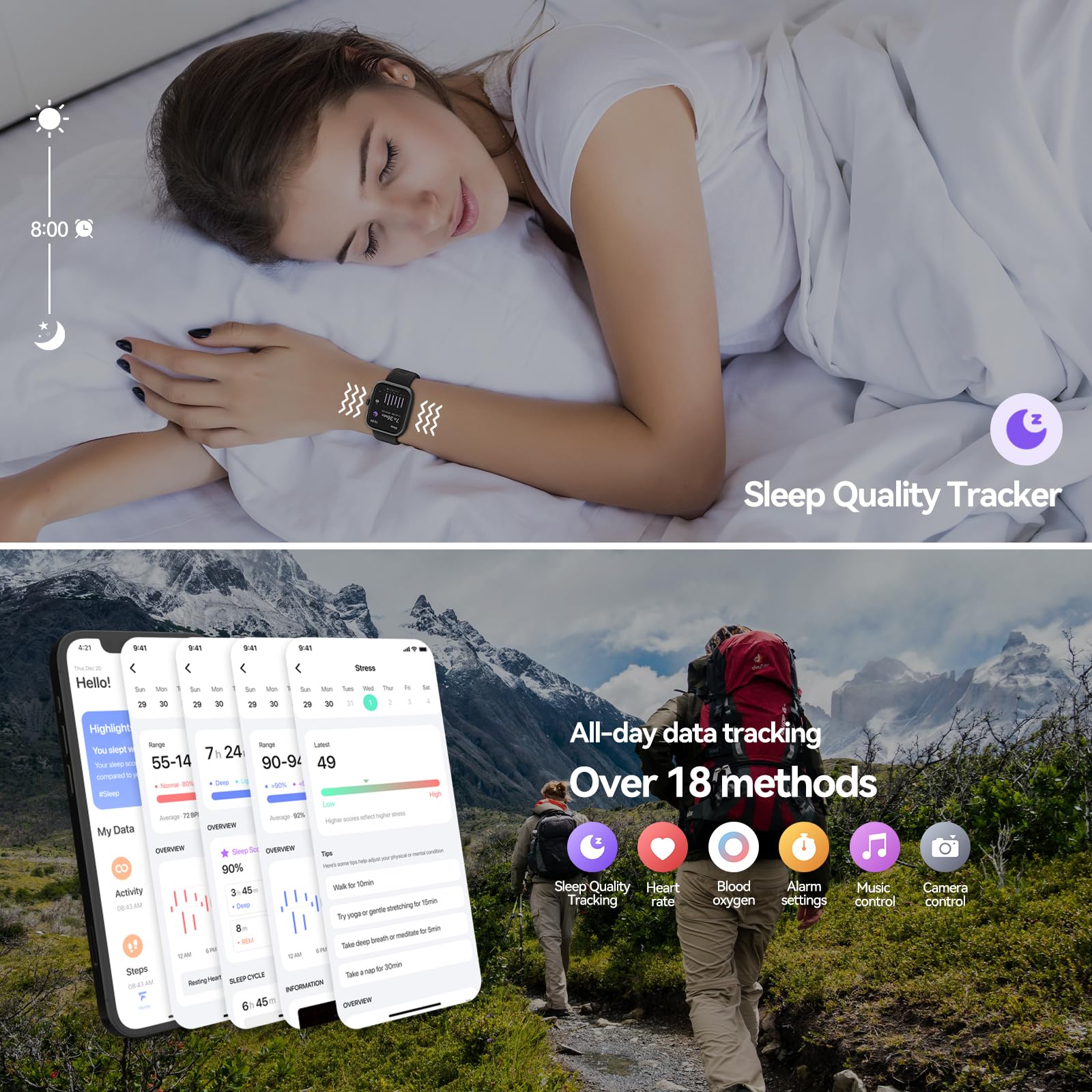 AnyLoop Smart Watch for Men & Women - 1.78