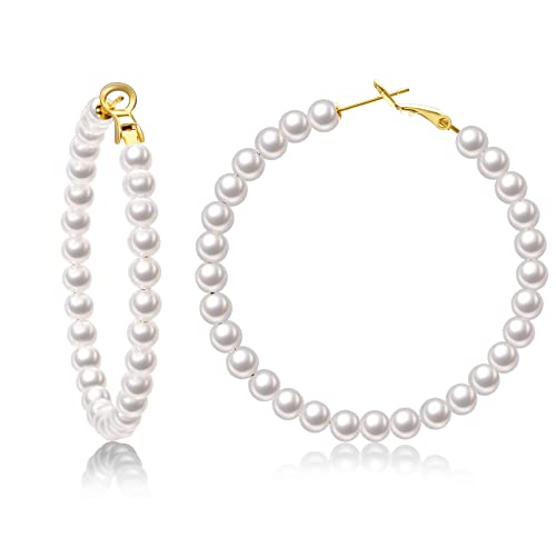 45mm-Pearl Earrings