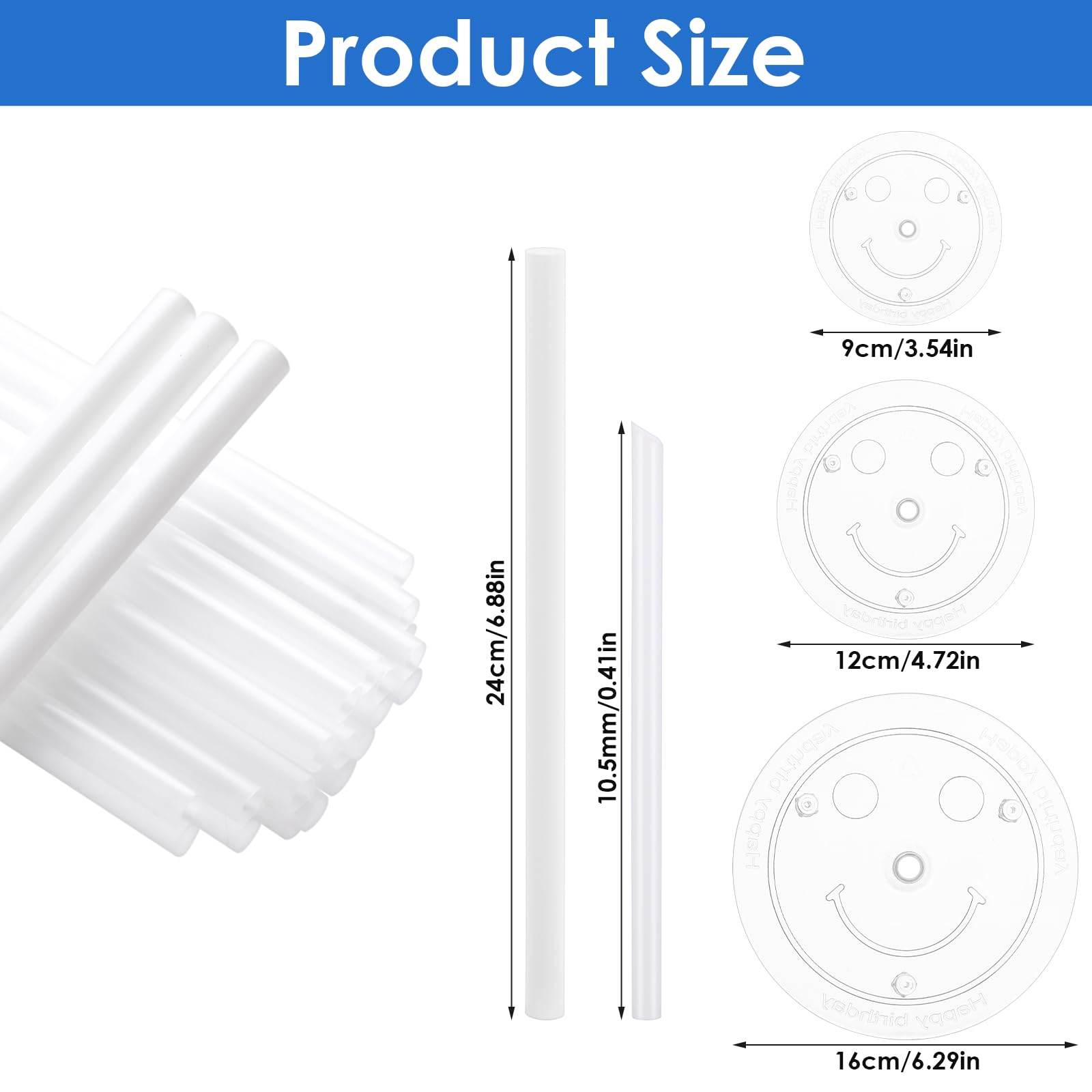 Grevosea 18PCS White Plastic Cake Dowels for Tiered Cakes - Cake Support Rods with 3PCS Cake Boards | Sturdy Cake Stand Sticks for Wedding, Birthday & Special Occasion Cake Stacking