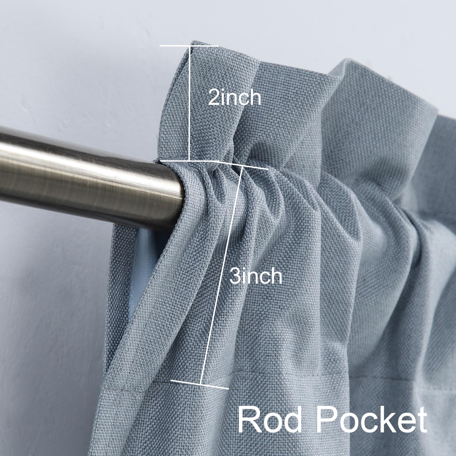 24 Inch Blackout Tier Curtains for Small Windows - Short Kitchen, Cabinet, Basement & RV Curtains with Rod Pocket - 2 Panels, 30 Inches Wide, Grey - Perfect for Privacy & Light Control in Compact Spaces
