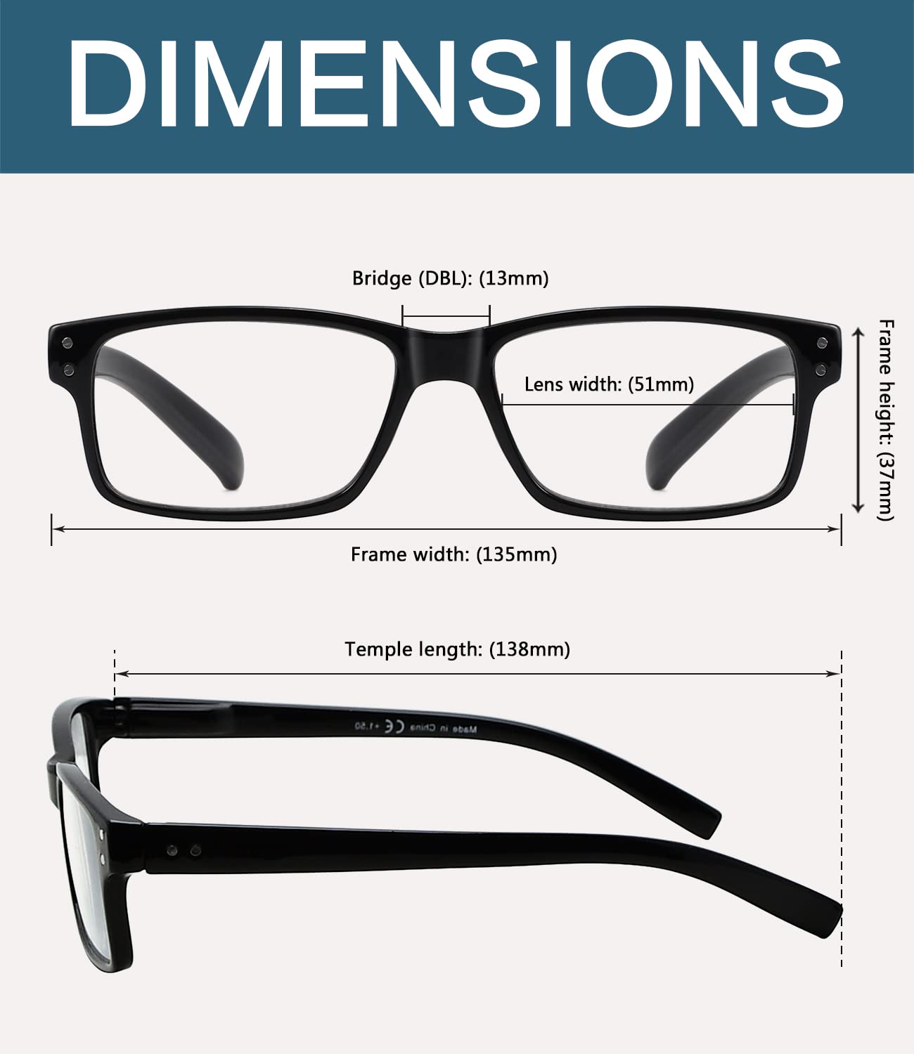 BLUELESS Reading Glasses 5-Pack +3.25 for Men & Women | Home & Office Use