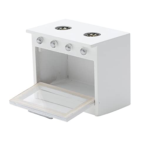 1:12 Scale Dollhouse Miniature Wooden Stove Oven - Realistic Kitchen Accessory & Cooking Cabinet for DIY Dollhouse Scenery, Home Decoration & Collectibles - Perfect for Miniature Enthusiasts & Model Builders