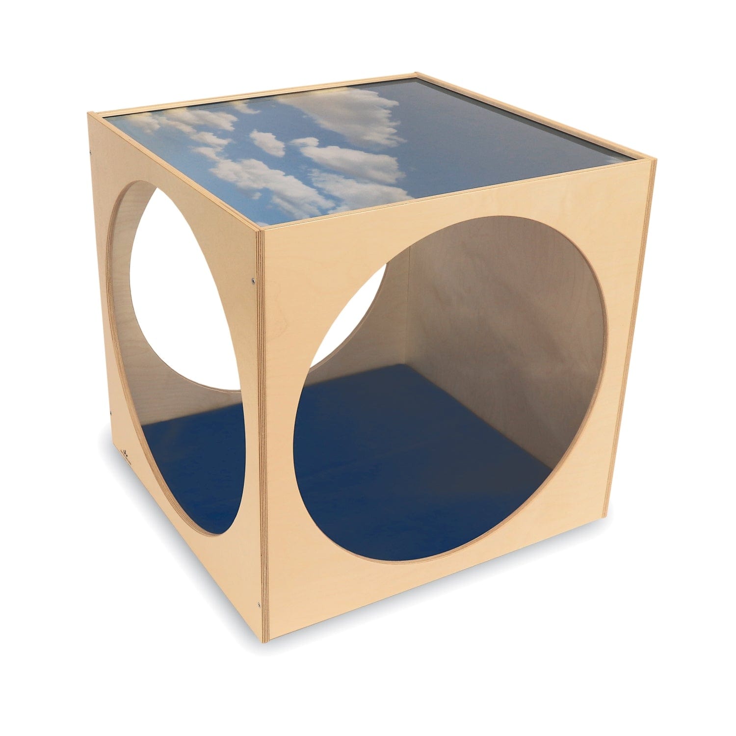 Acrylic Sky Top Playhouse Cube With Floor Mat - Kids Indoor Play Tent for Toddlers & Children - Perfect for Playrooms, Bedrooms & Daycare Centers
