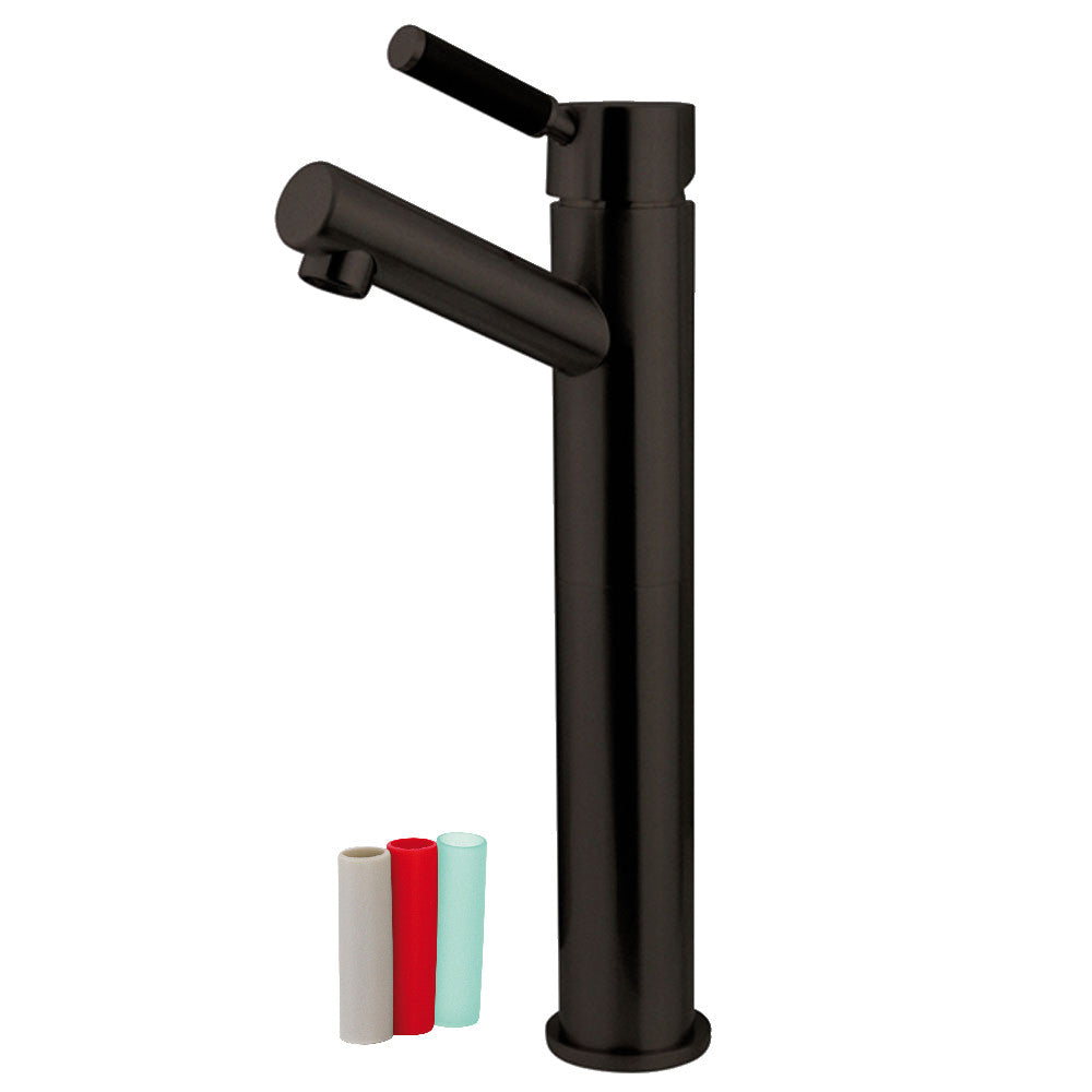 Fauceture FS8418DKL Single Handle Vessel Sink Faucet - Modern Bathroom Sink Faucet for Vanity, Powder Room & Luxury Home Decor