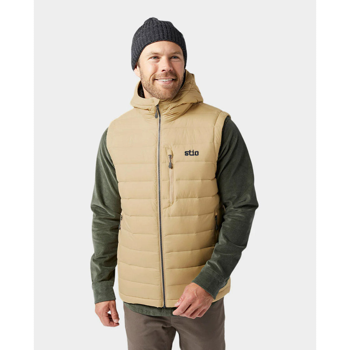 Men's Lightweight Hometown Down Hooded Vest - Warm Winter Puffer Jacket for Outdoor Activities, Hiking & Casual Wear