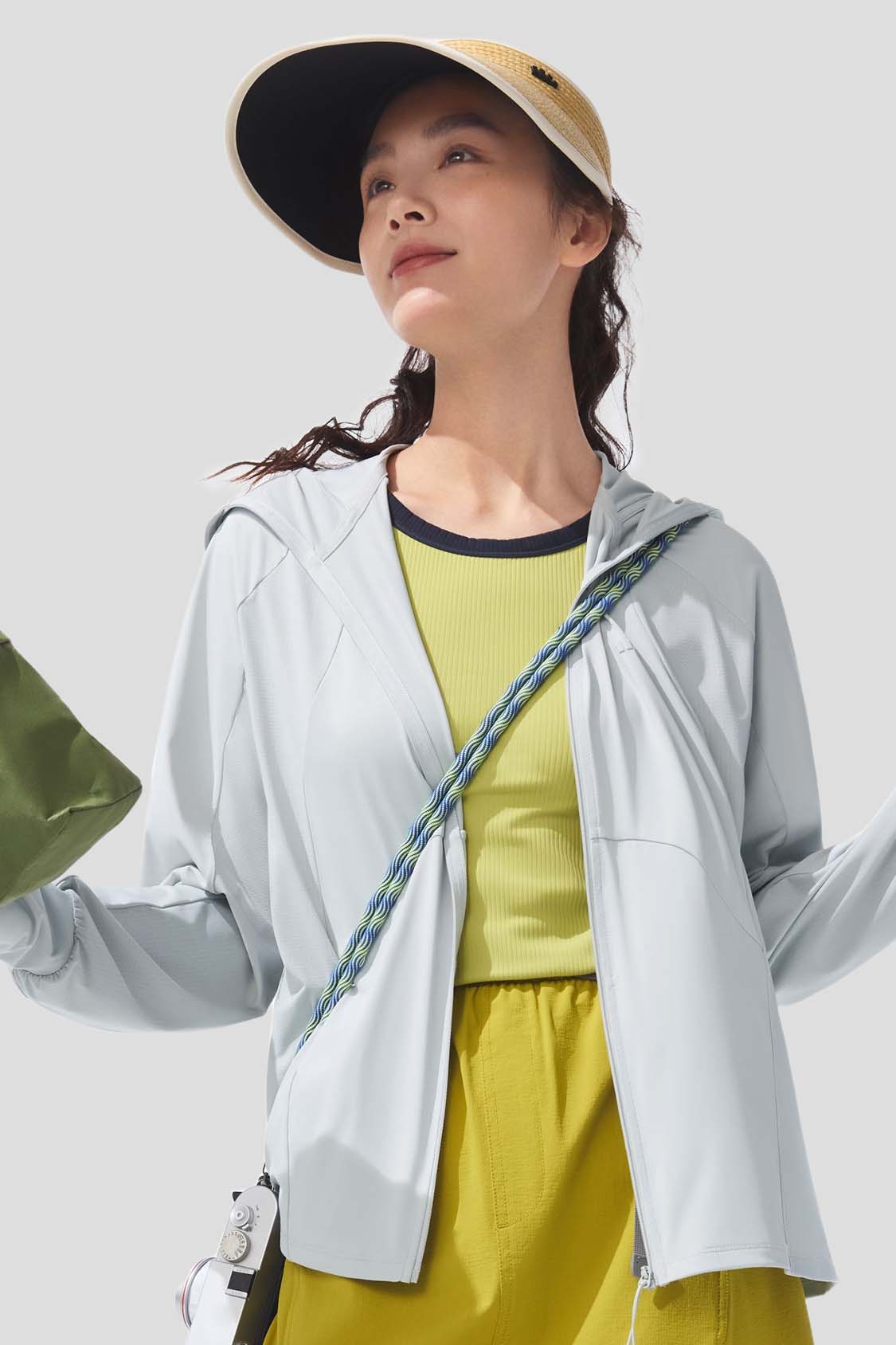 Lush Women's Cooling Loose Sun Jacket UPF100+ UV Protection Lightweight Breathable Summer Cover-Up for Beach, Pool & Outdoor Activities