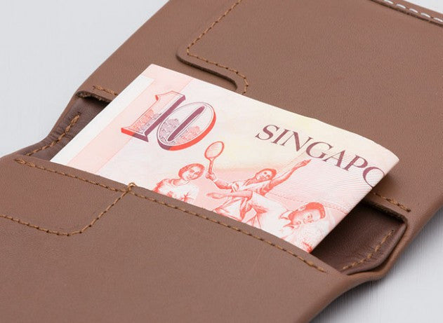 Bellroy Slim Sleeve Wallet - Ultra Thin Minimalist RFID Blocking Leather Wallet for Men - Perfect for Everyday Carry, Travel & Business Use