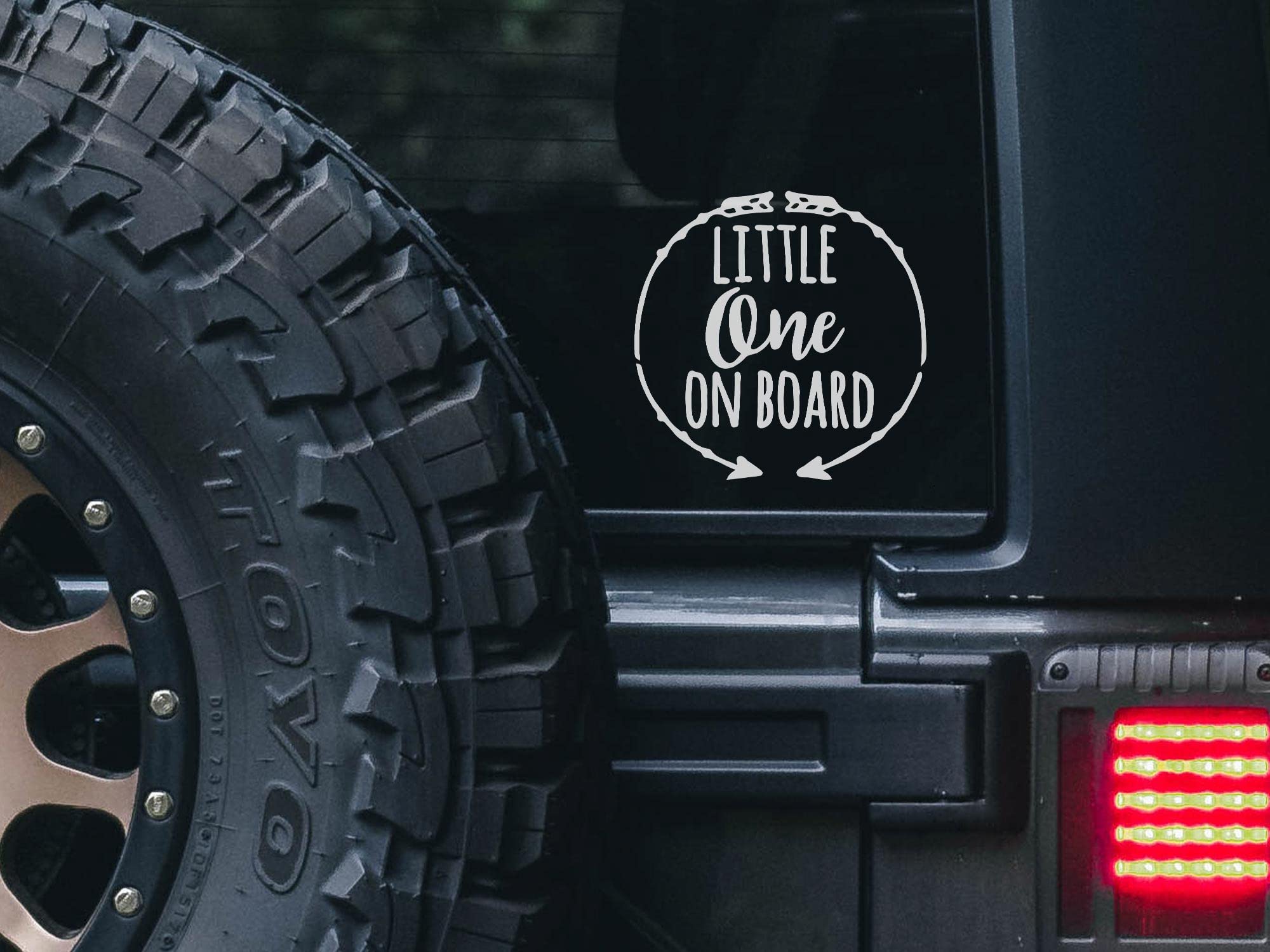 WHITE Baby on Board Car Decal - 4.5