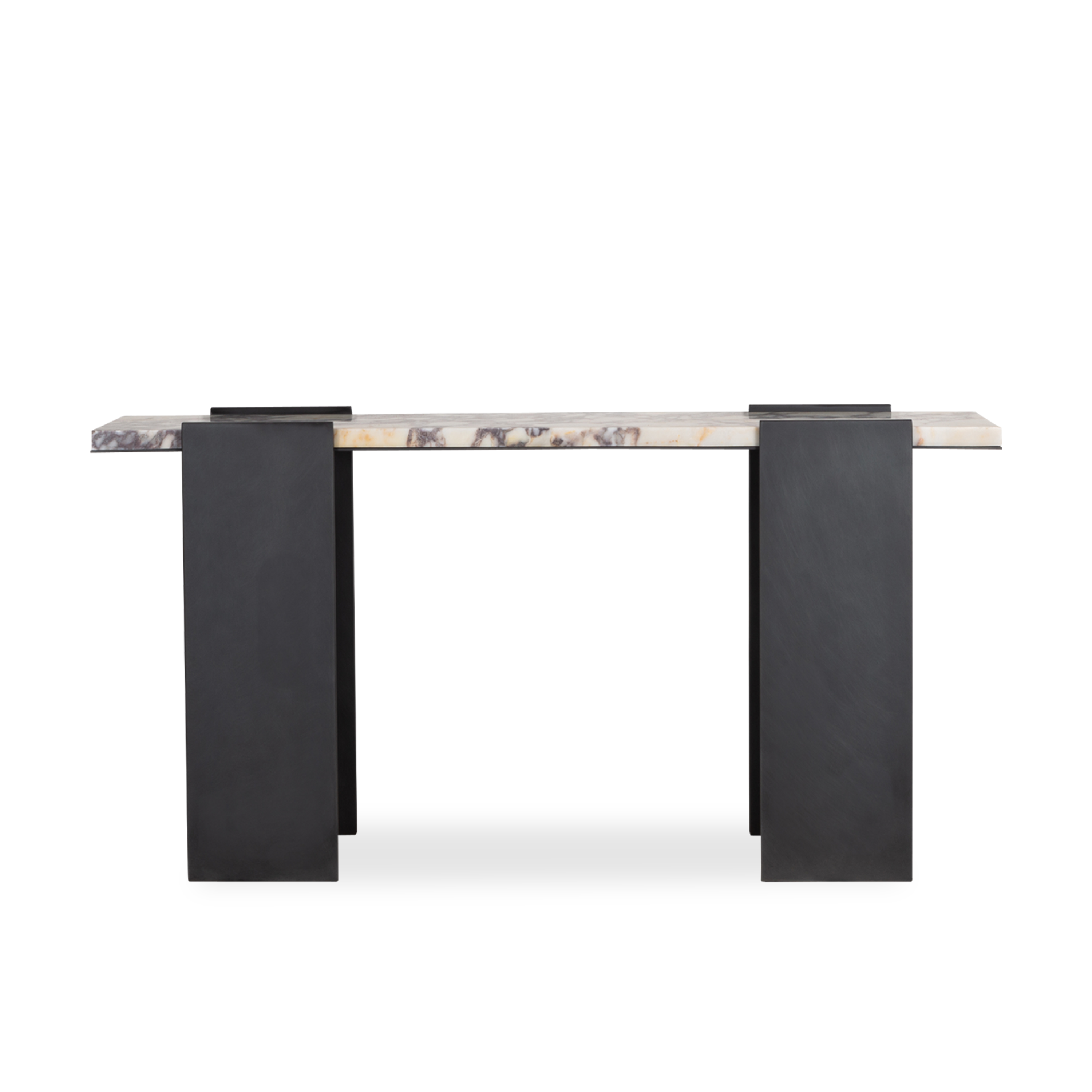 Modern Wooden Beam Console Table - Entryway Sofa Table with Storage Shelf | Perfect for Hallway, Living Room & Bedroom Decor