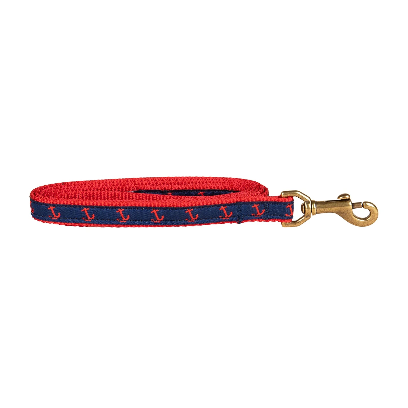 Premium Navy & Red Anchor Dog Leash - Heavy Duty Rope Lead for Medium to Large Dogs - Perfect for Walking, Training & Outdoor Adventures