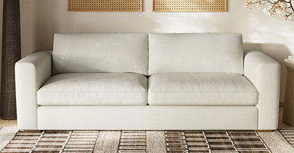 Kano 97 Sofa - Modern 3-Seater Couch for Living Room, Lounge & Office - Comfortable Fabric Sectional Sofa with Sturdy Frame