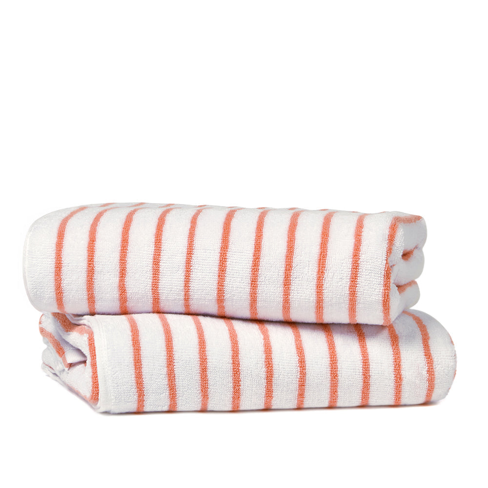 Premium 100% Cotton Cabana Towel Set - 2 Pack Soft Absorbent Beach Towels for Pool, Vacation & Outdoor Use - Quick Dry Bath Towels for Summer, Travel & Spa Days