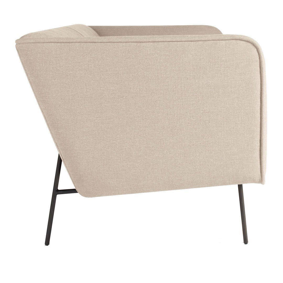 Blu Dot Dandy Sofa - Modern Mid-Century Design 3-Seater Couch with Wooden Legs | Perfect for Living Room, Lounge & Office Spaces