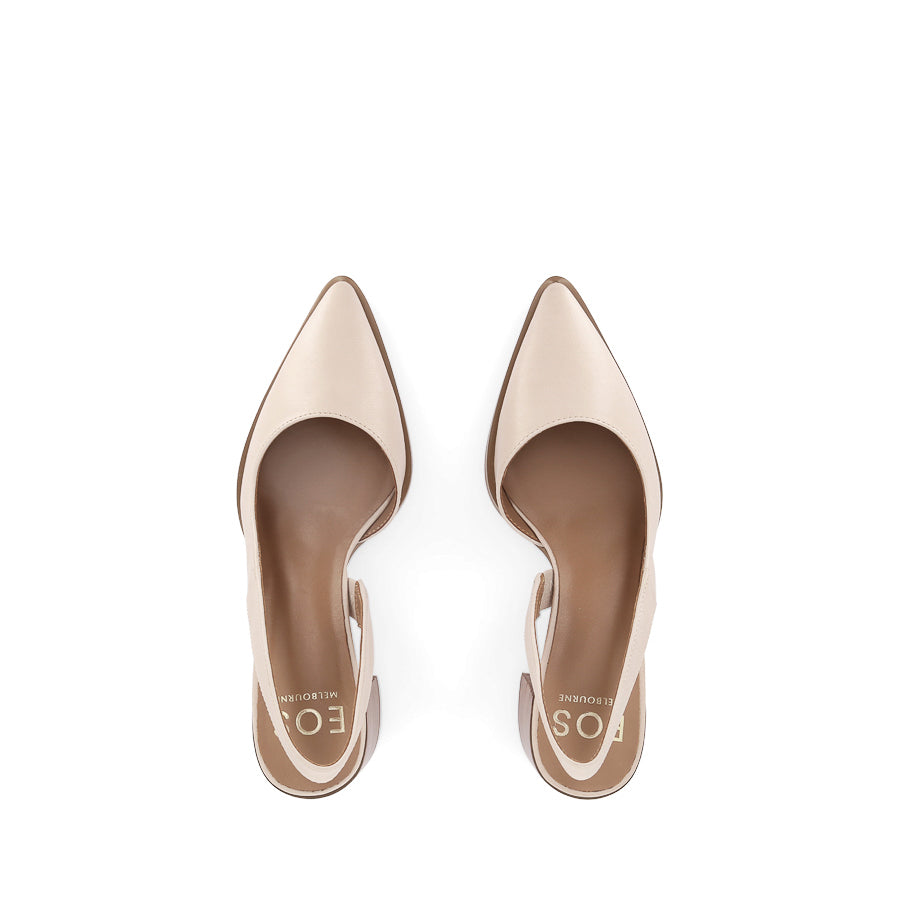 AURA NUDE LEATHER SHOES - Women's Genuine Leather Comfortable Flats for Work & Casual Wear | Perfect for Office, Travel & Everyday Outfits