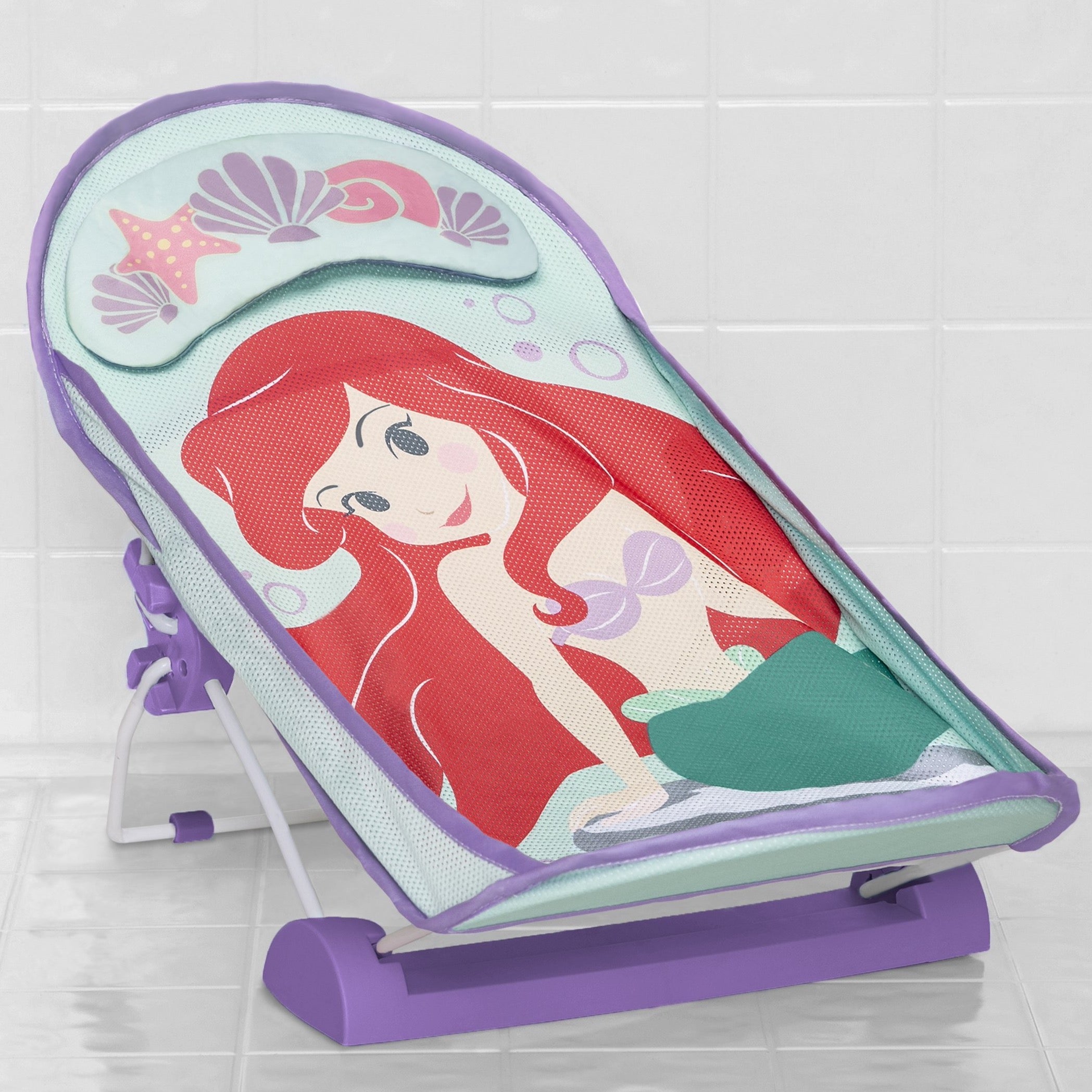 Ariel The Little Mermaid Baby Bath Tub - Safe & Comfortable Infant Bathtub for Newborns & Toddlers - Perfect for Bath Time, Playtime & Nursery Decor