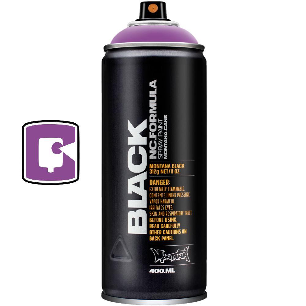 Monster 400ML Montana Black Spray Paint - High Quality Graffiti & Street Art Supplies for Walls, Canvas, DIY Projects