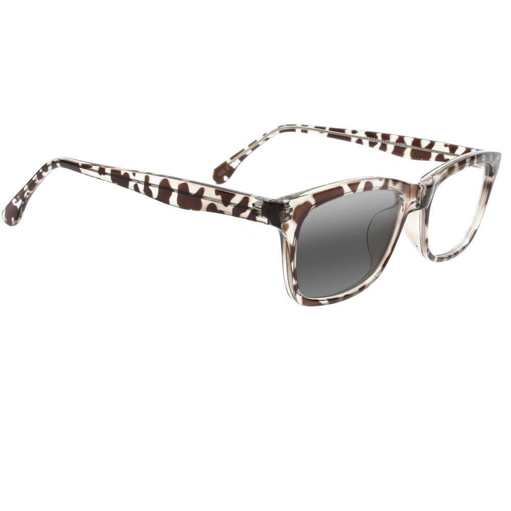 Progressive Photochromic Multifocus Reading Glasses for Men & Women - Light Adjusting Transition Lenses for Indoor & Outdoor Use