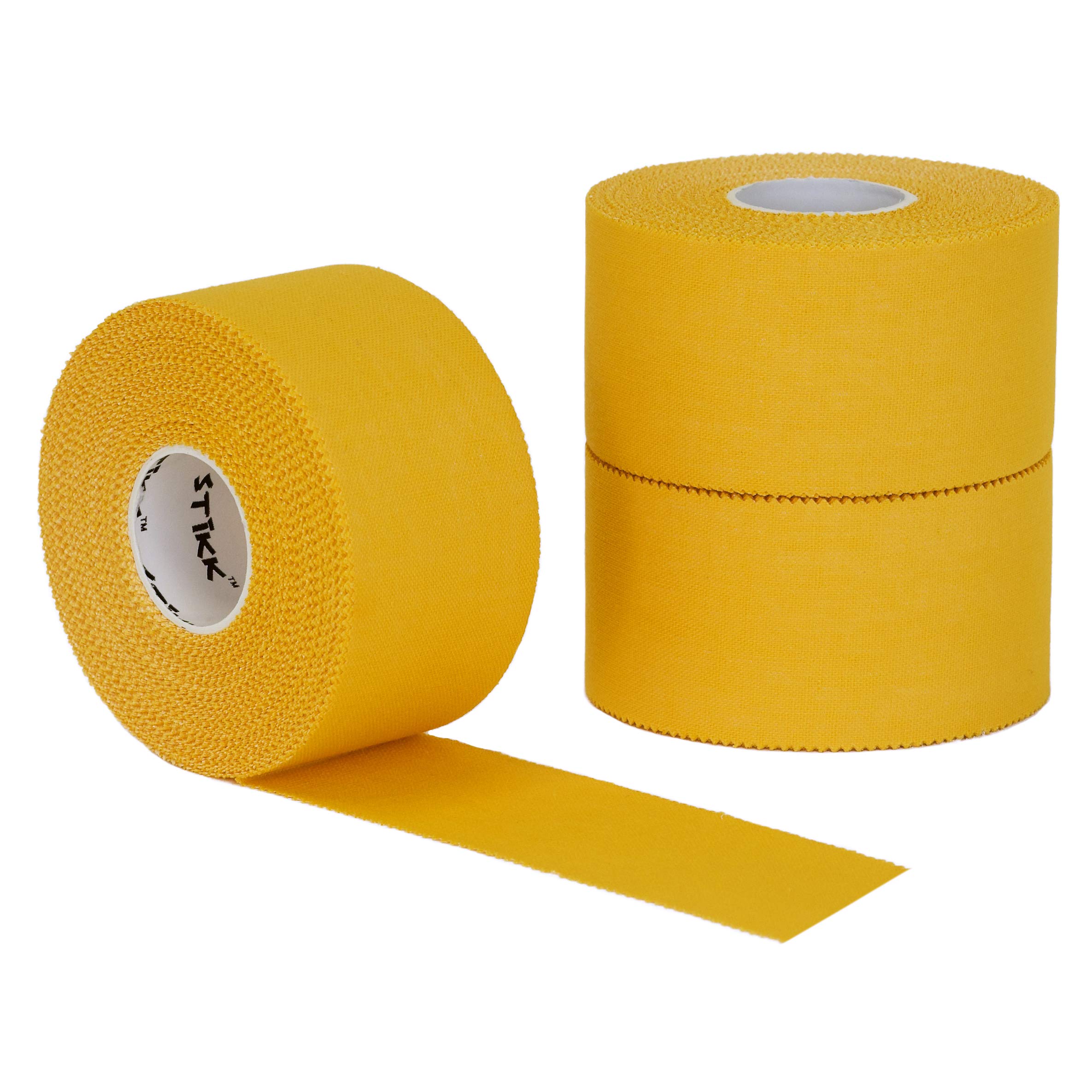 STIKK Athletic Tape - 3 Pack Yellow Sports Tape (1.5