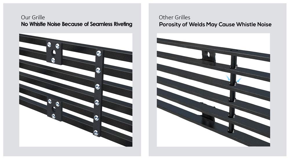 APS Black Billet Front Grill Grille Insert Compatible with Dodge Challenger 2009-2010 - D66608H Lower Bumper Replacement for Enhanced Style & Protection (Perfect for Car Upgrades & Customization)