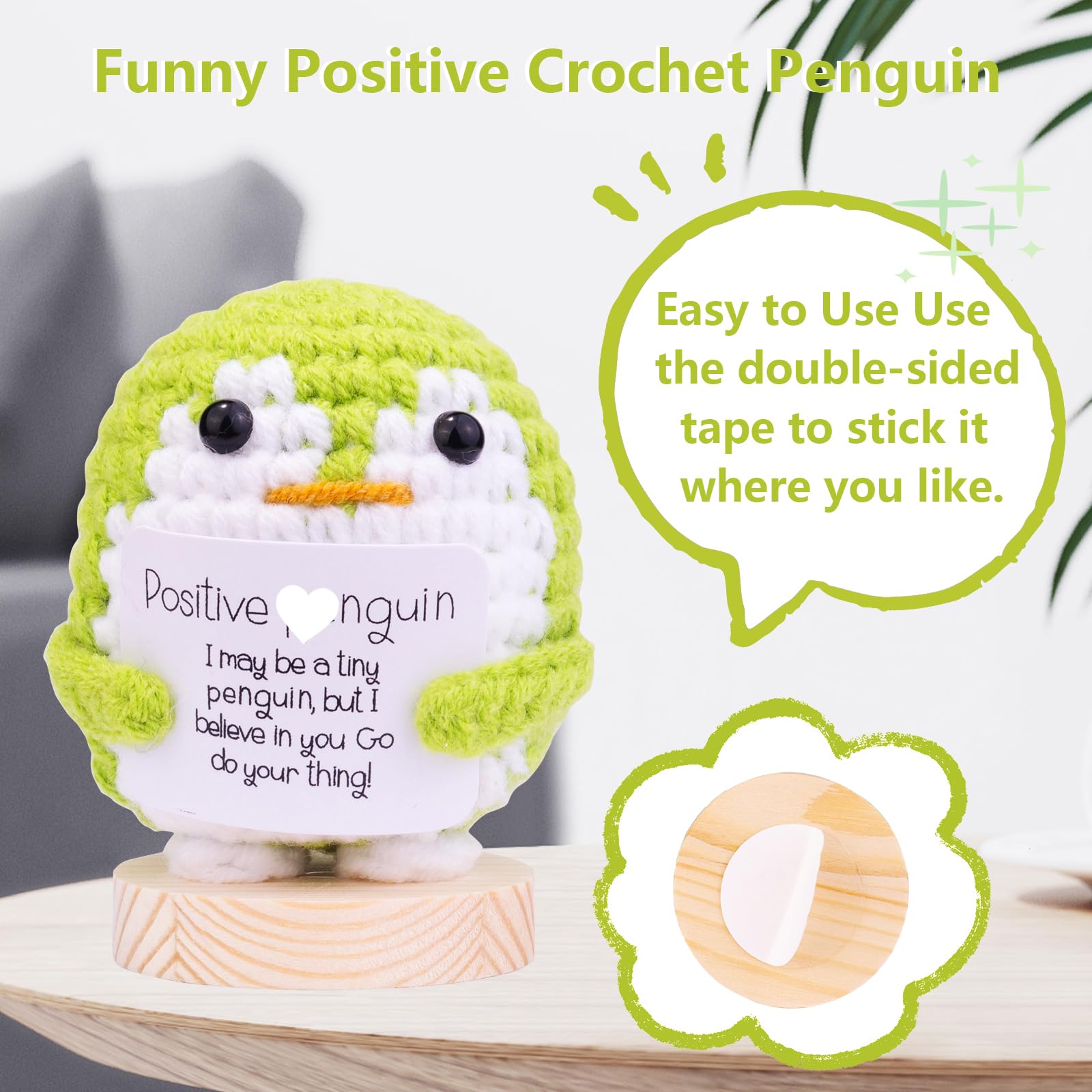 Handmade Crochet Penguin Doll - Emotional Support Gift for Women, Birthday & Anniversary - Home Decor
