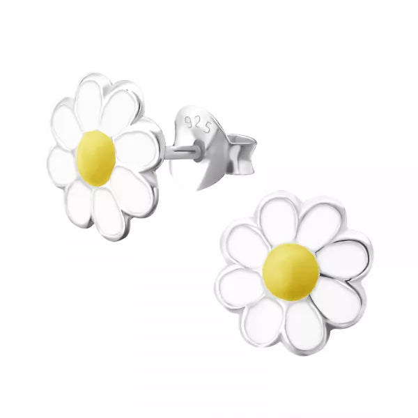 Sterling Silver Flower Stud Earrings for Kids - Cute & Hypoallergenic Earrings for Girls, Perfect for Birthdays, Parties & Everyday Wear