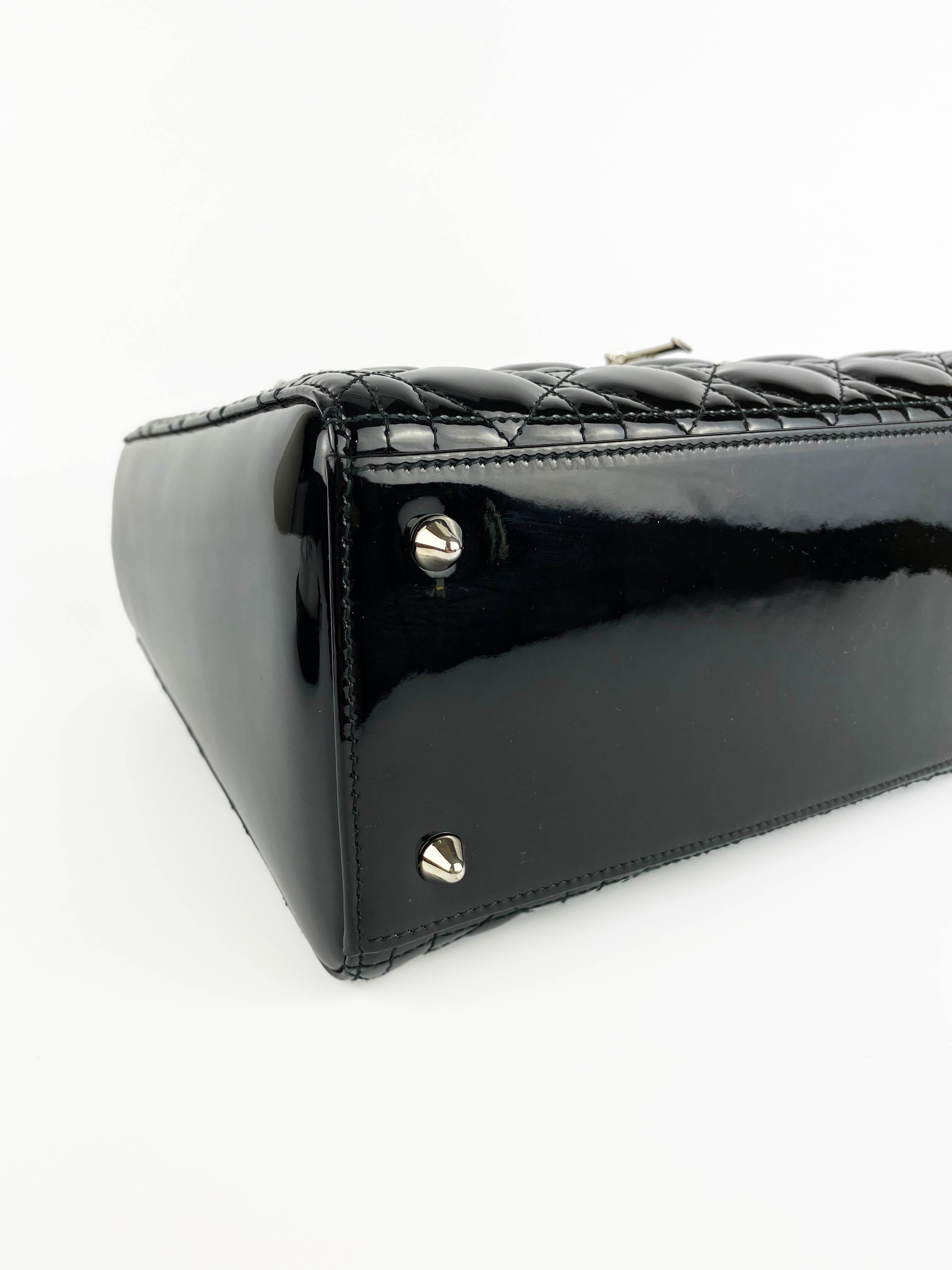 Christian Dior Medium Black Lady Dior Handbag - Luxury Designer Shoulder Bag for Women | Perfect for Parties, Weddings & Evening Events
