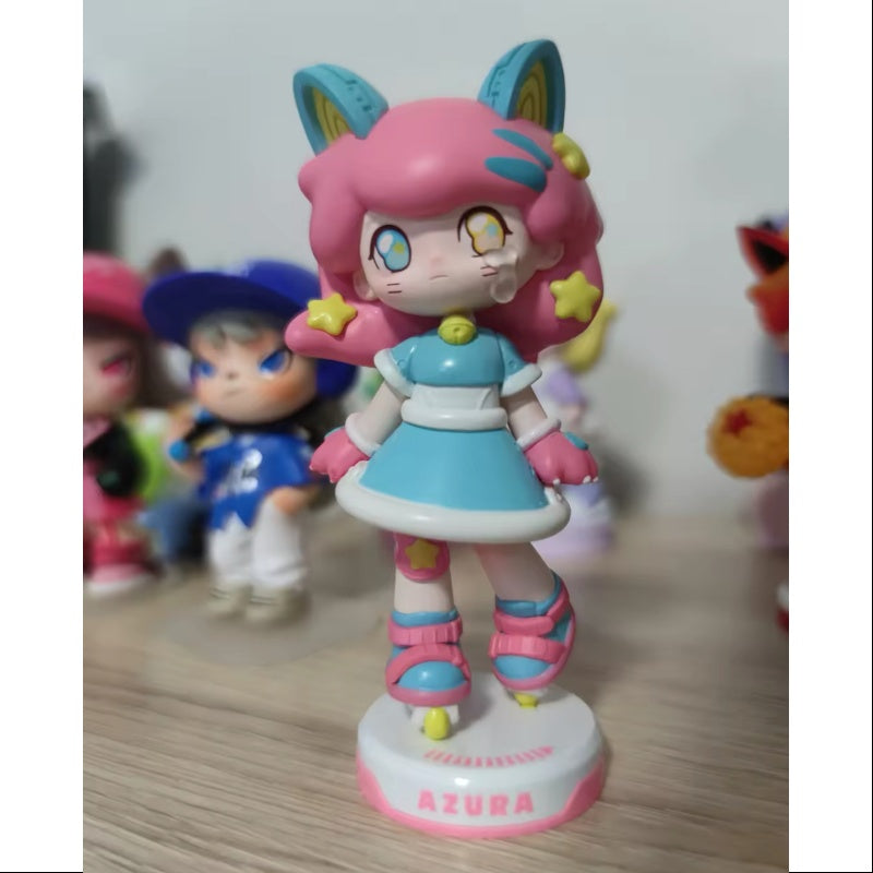AZURA Animal Fighting Match Series Kitten Soldier Plush Toy - Cute Stuffed Animal for Kids, Collectors & Anime Fans | Perfect for Gifts, Room Decor & Cosplay Props