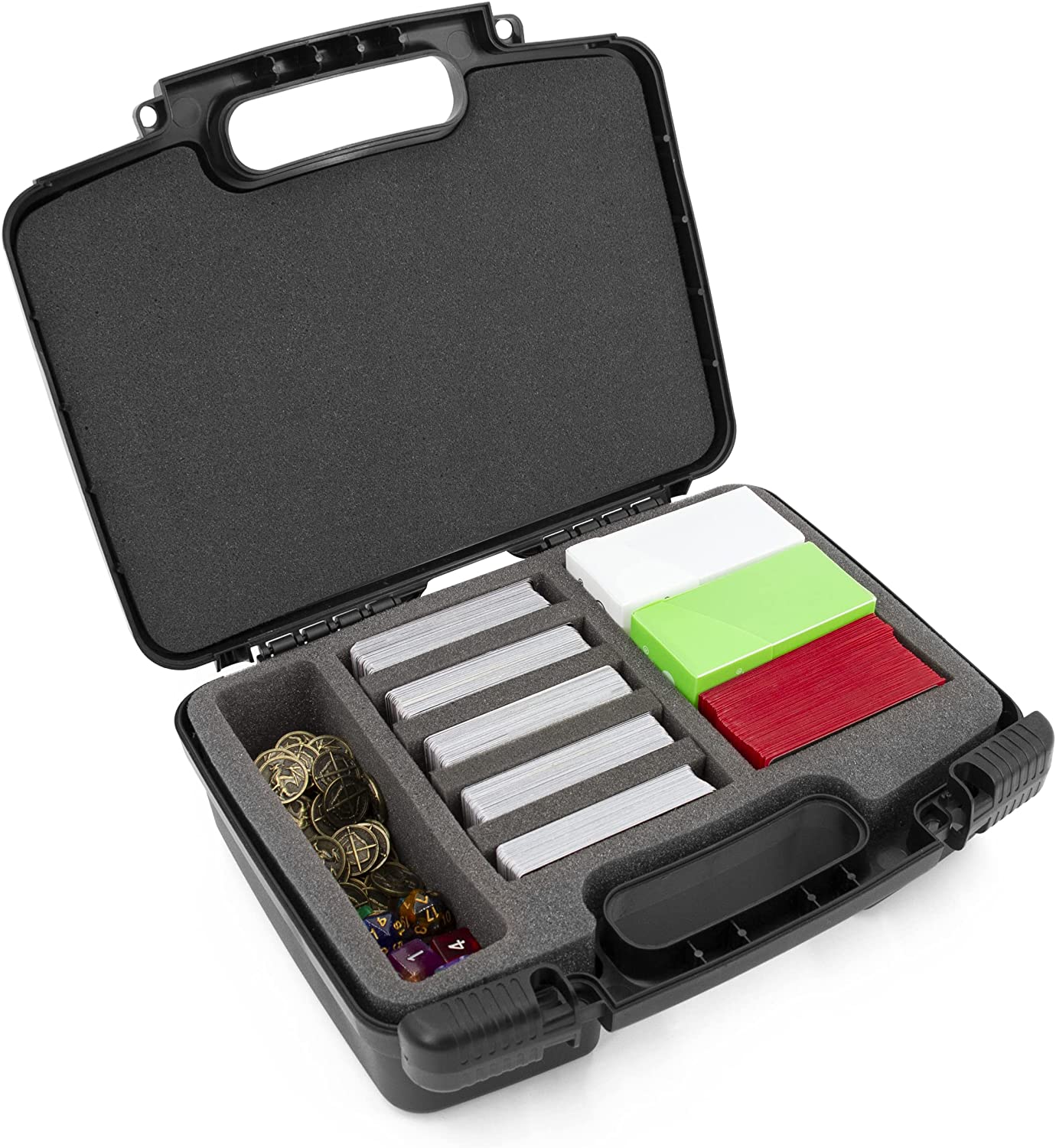 CASEMATIX 960-Card Trading Card Case - Hard Shell Card Game Organizer with 8 Dividers & Accessory Storage - Perfect for MTG, Pokemon & Sports Card Collection Protection