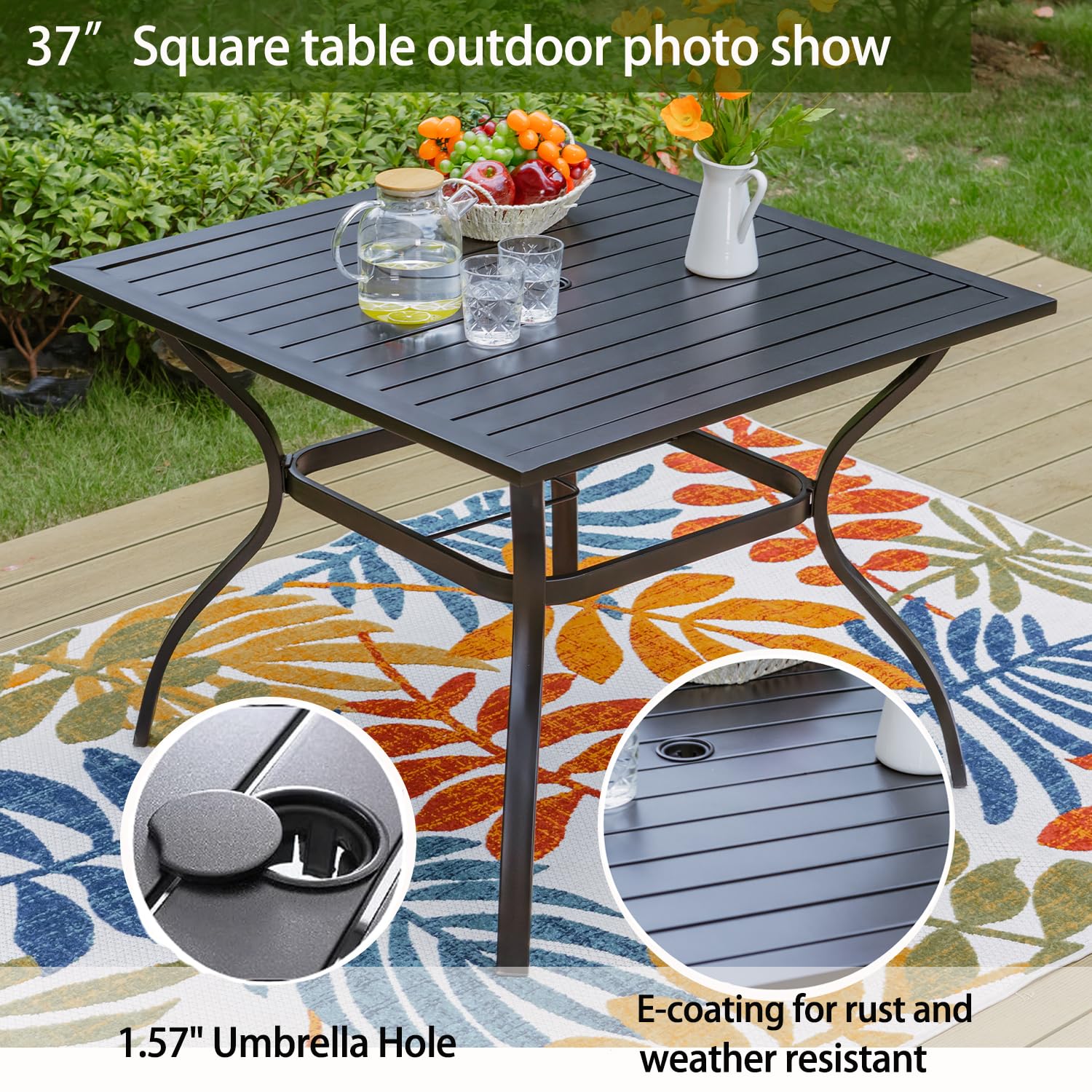 PHI VILLA 5-Piece Outdoor Dining Set - 37
