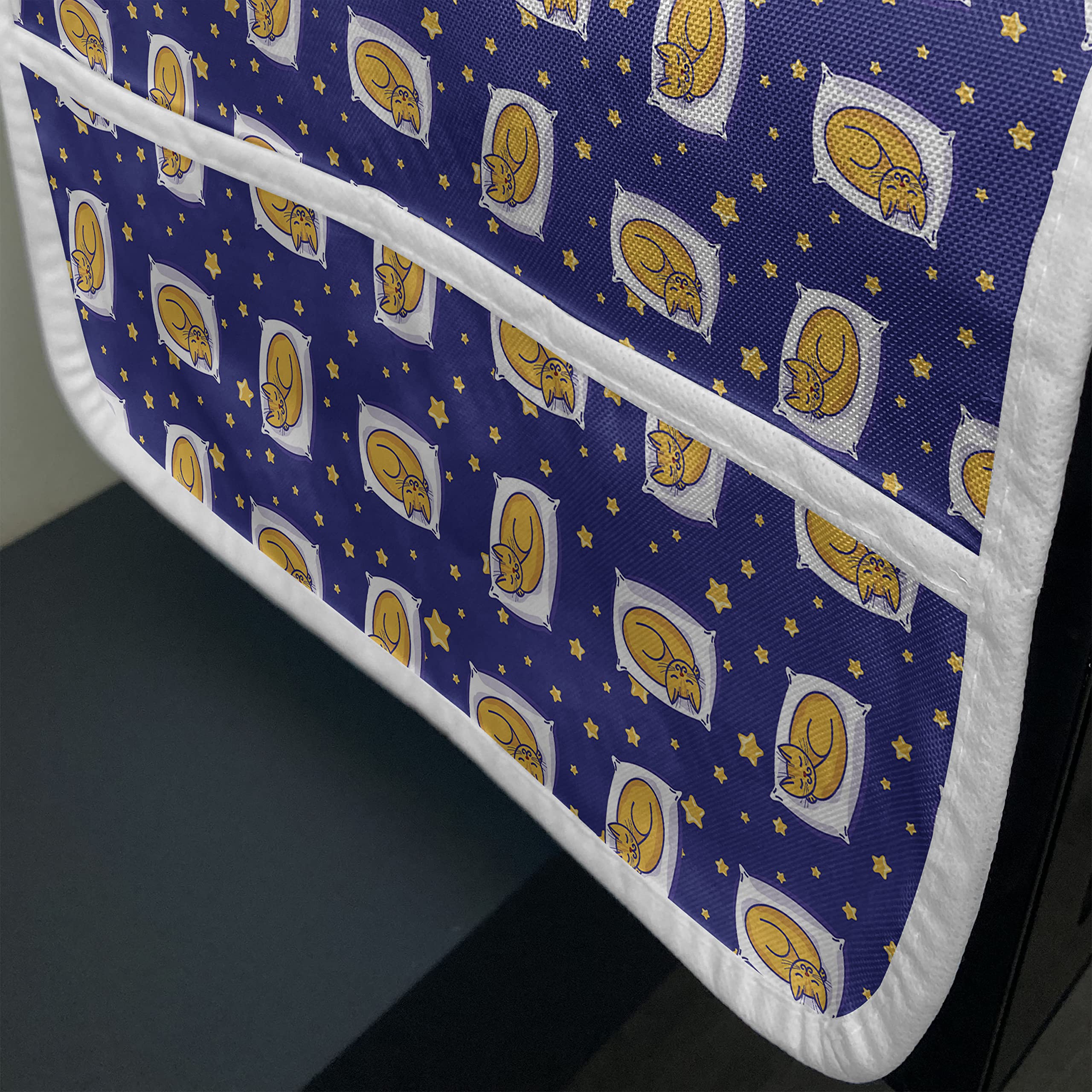 Ambesonne Microwave Cover for Kitchen - Waterproof Cat Design with Pockets, 36