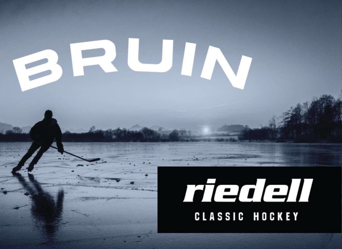 Riedell Bruin Recreational Hockey Ice Skates - Comfortable Figure Skates for Men & Women - Perfect for Ice Rinks, Outdoor Skating & Hockey Practice